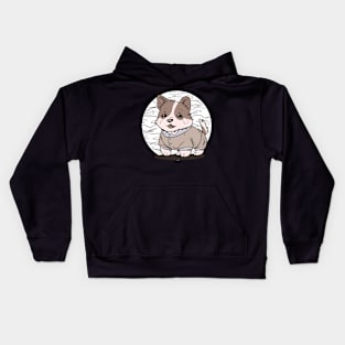 Friendly Kawaii Dog Kids Hoodie